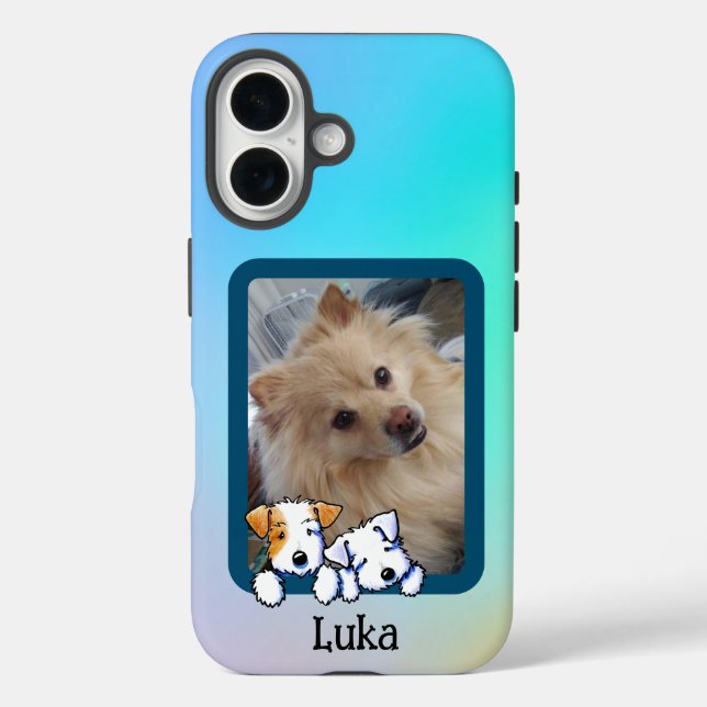 Funda iPhone 16 Foto de KiniArt Sealyham (Reverso )