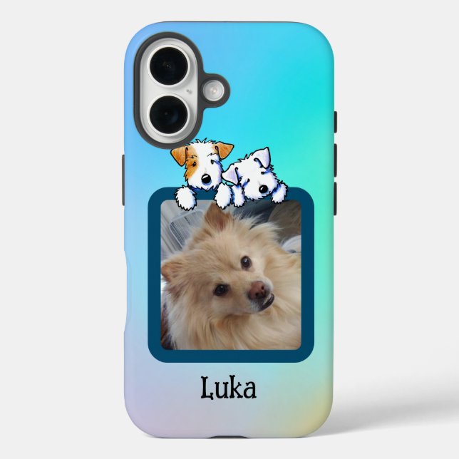 Funda iPhone 16 Foto de KiniArt Sealyham (Reverso )