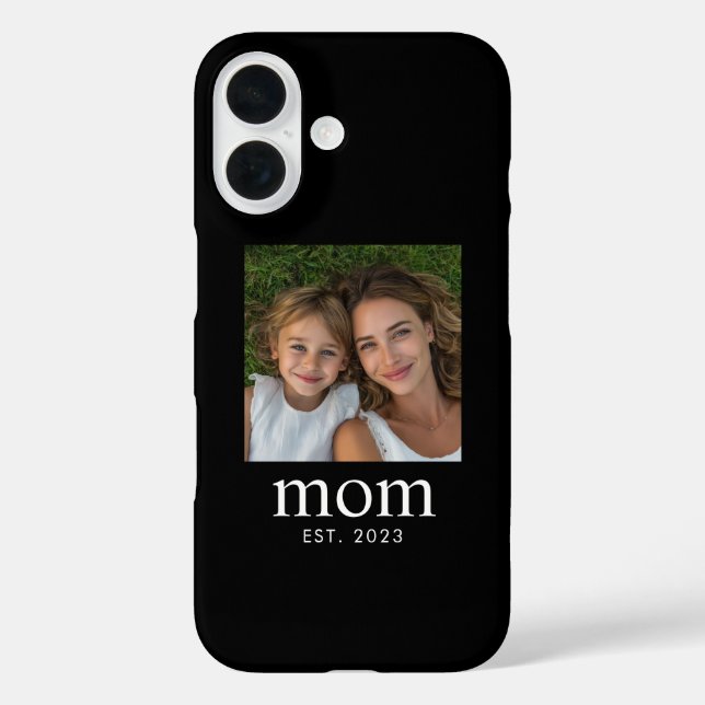 Funda iPhone 16 Foto de secuencia establecida de mamá negra (Reverso )