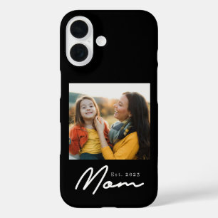 Funda iPhone 16 Foto de secuencia establecida de mamá negra