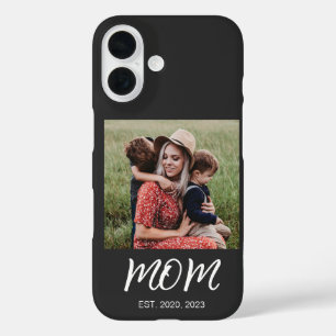 Funda iPhone 16 Foto de secuencia establecida de mamá negra