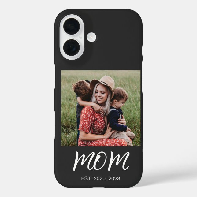 Funda iPhone 16 Foto de secuencia establecida de mamá negra (Reverso )