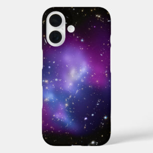 Funda iPhone 16 Foto espacial celestial de la galaxia púrpura