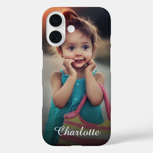 Funda iPhone 16 Foto personalizado (Reverso )