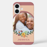 Foto personalizado Floral Rosa Personalizada