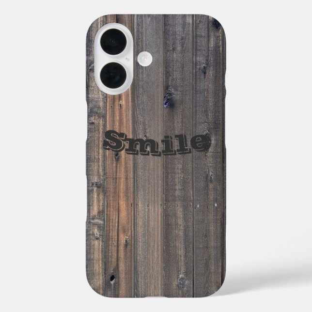 Funda iPhone 16 Fotografía de cierre de la cerca de secuoyas meteo (Reverso )