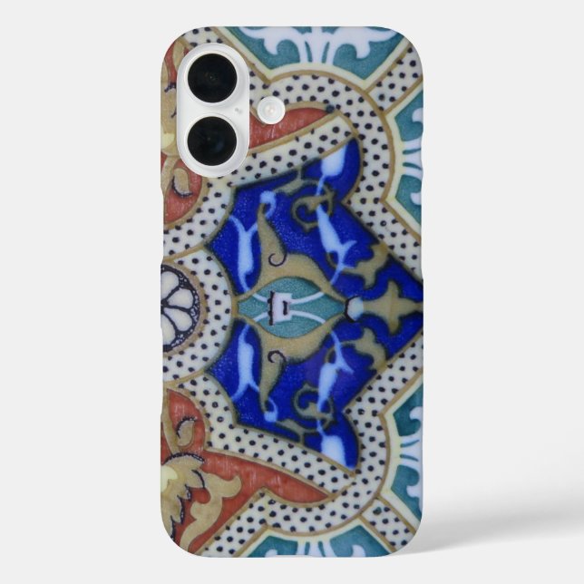 Funda iPhone 16 Fotografía de mosaico de mosaico marroquí - (Reverso )