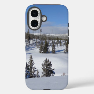 Funda iPhone 16 Fotografía del paisaje invernal de Yellowstone