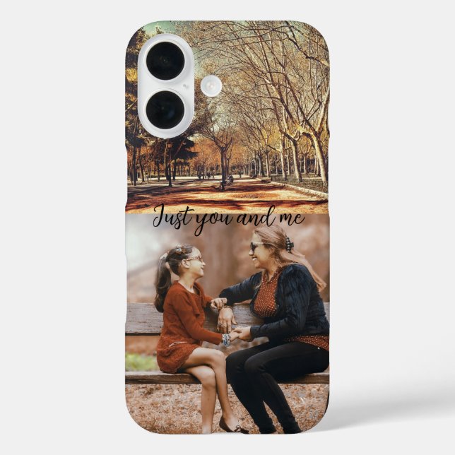 Funda iPhone 16 Fotografía moderna de estilo rústico Personalizada (Reverso )
