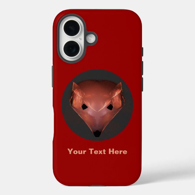 Funda iPhone 16 Fractal Red Fox (Reverso )