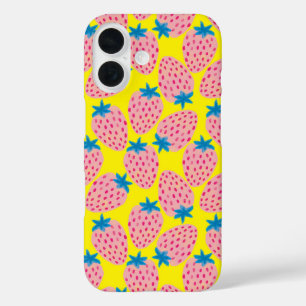 Funda iPhone 16 Fresa Campo Amarillo