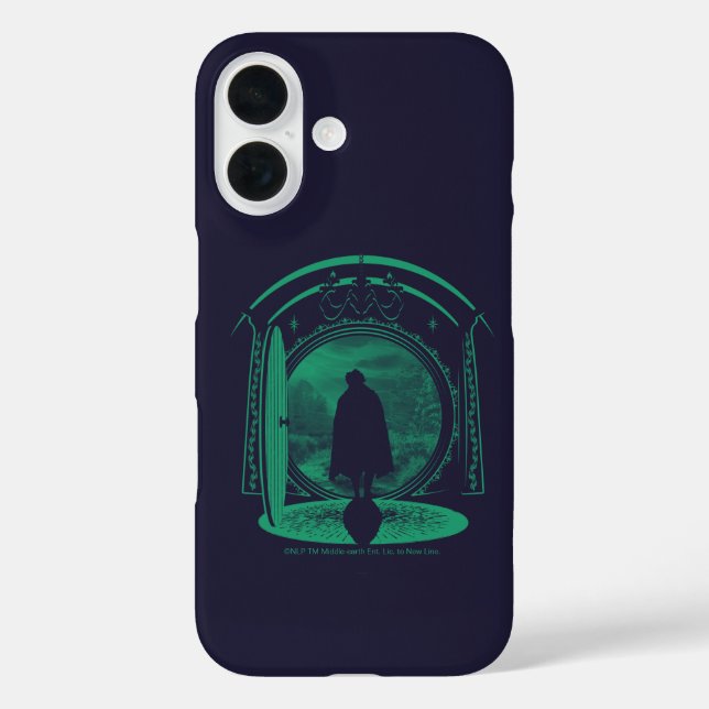 Funda iPhone 16 FRODO™ Dejando la silueta de THE SHIRE™ (Reverso )