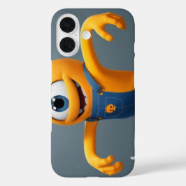 Funda iPhone 16 „Fröhliches Einaugenmonster mit Geisterfreund“