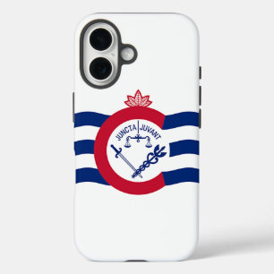 Funda iPhone 16 Funda-mate Apple iPhone 16 con bandera de Cincinna