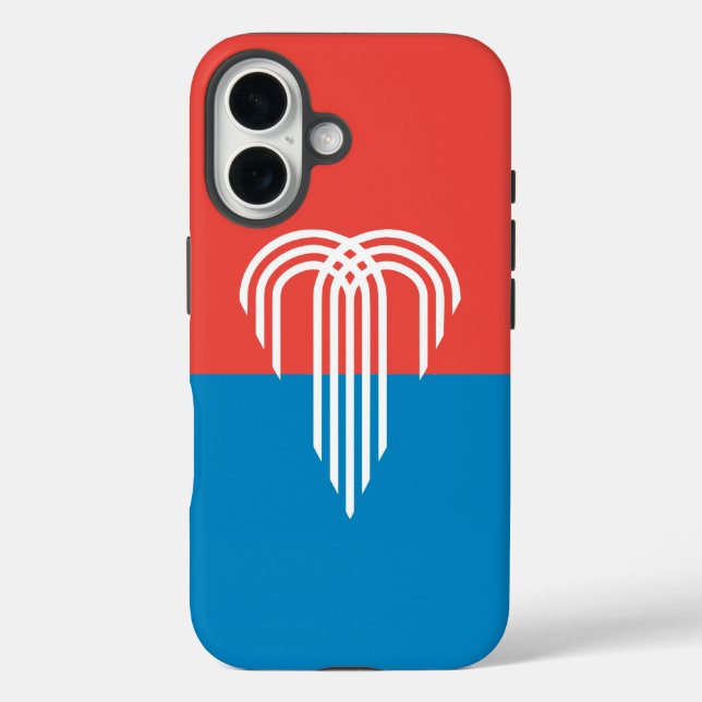 Funda iPhone 16 Funda-mate Apple iPhone 16 con bandera de Kansas C (Reverso )