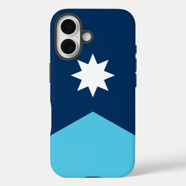 Funda iPhone 16 Funda-mate Apple iPhone 16 con bandera de Minnesot (Reverso )