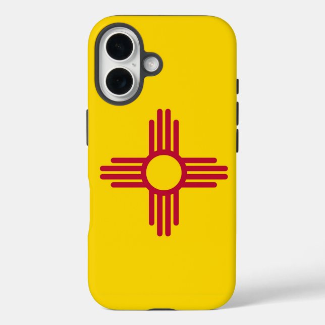 Funda iPhone 16 Funda-mate Apple iPhone 16 con bandera de Nuevo Mé (Reverso )