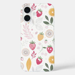 Funda iPhone 16 “Funda para iPhone iPad de Fresa Limón Botánico”