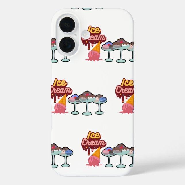 Funda iPhone 16 Fundición de helado (Reverso )