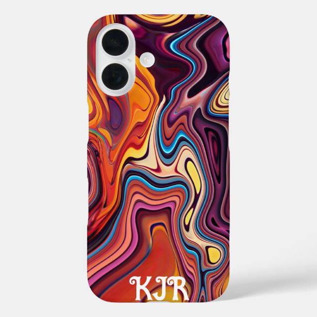 Funda iPhone 16 Fundición volcánica n.º 9 (Reverso )