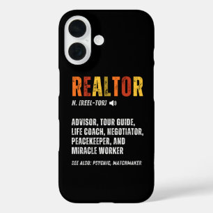 Funda iPhone 16 Funny Real Estate Broker Realtor