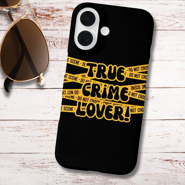 Funda iPhone 16 Funny True Crime Lover (Subido por el creador)