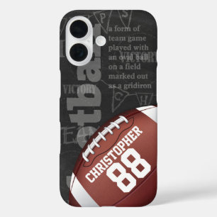 Funda iPhone 16 Fútbol Americano Personalizado