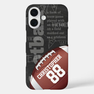 Funda iPhone 16 Fútbol Americano Personalizado