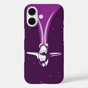 Funda iPhone 16 Galaxia del transbordador espacial retro