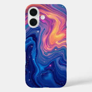 Funda iPhone 16 Galaxia líquida: Resumen Mesmerizante