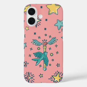 Funda iPhone 16 Galaxia mágica - Estrellas y varita singulares