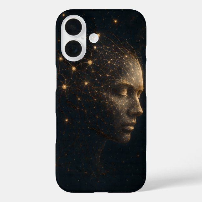 Funda iPhone 16 Galaxia neural - Estuche para teléfono de mente có (Reverso )