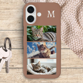 Funda iPhone 16 Galería de Fotos de Gatos Amante de Mascotas Inici