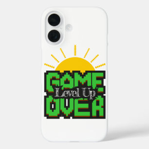 Funda iPhone 16 Game Over, revive juegos retro con, sube de nivel