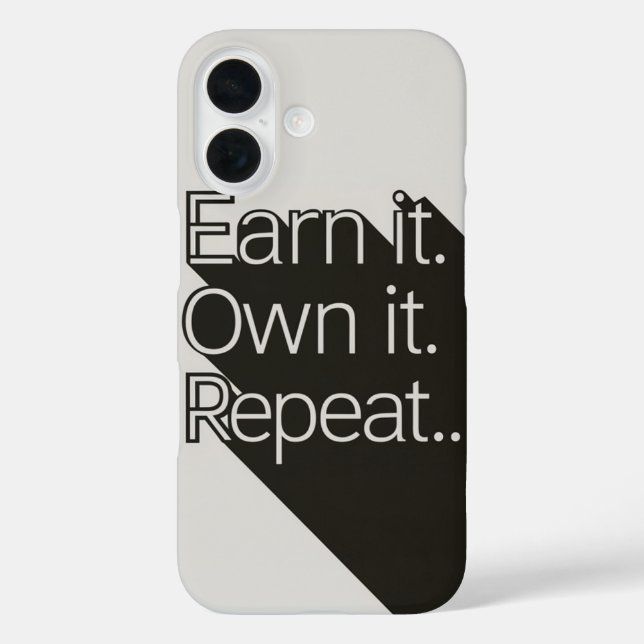 Funda iPhone 16 Gane, posea, repita: el camino al éxito (Reverso )