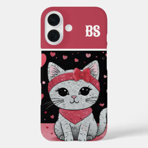 Funda iPhone 16 Gato Adorable disfrazado - Perfecto Diversión de S