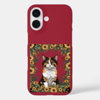 Gato Calico de Maryland y Flores de Susana de Ojos