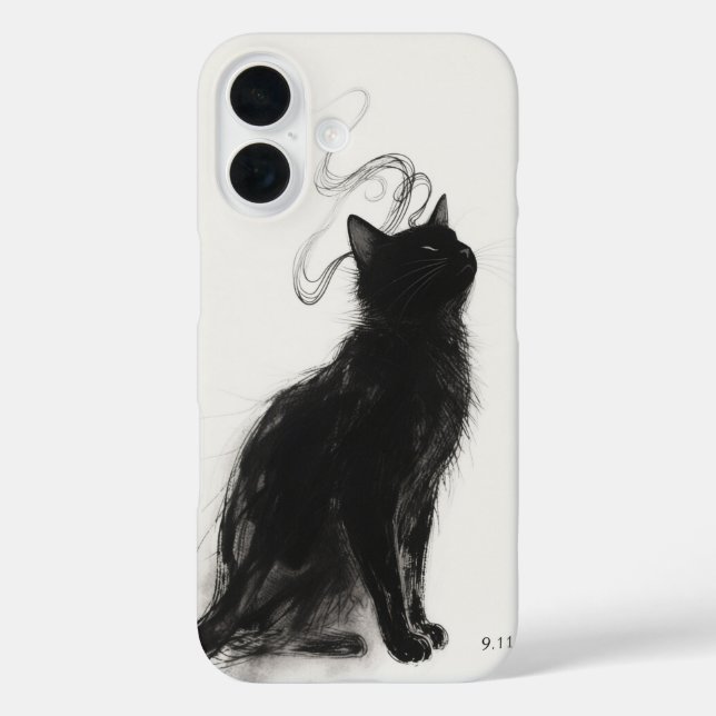 Funda iPhone 16 gato de china (Reverso )