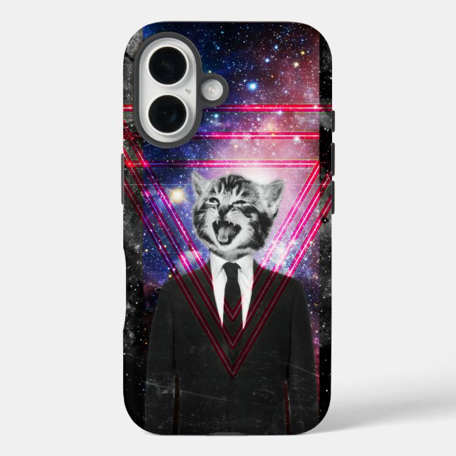 Funda iPhone 16 Gato de Illuminati (Reverso )