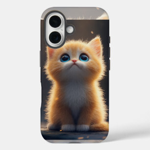 Funda iPhone 16 Gato de Naranja cutáneo