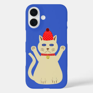 Funda iPhone 16 Gato de Navidad Adorable