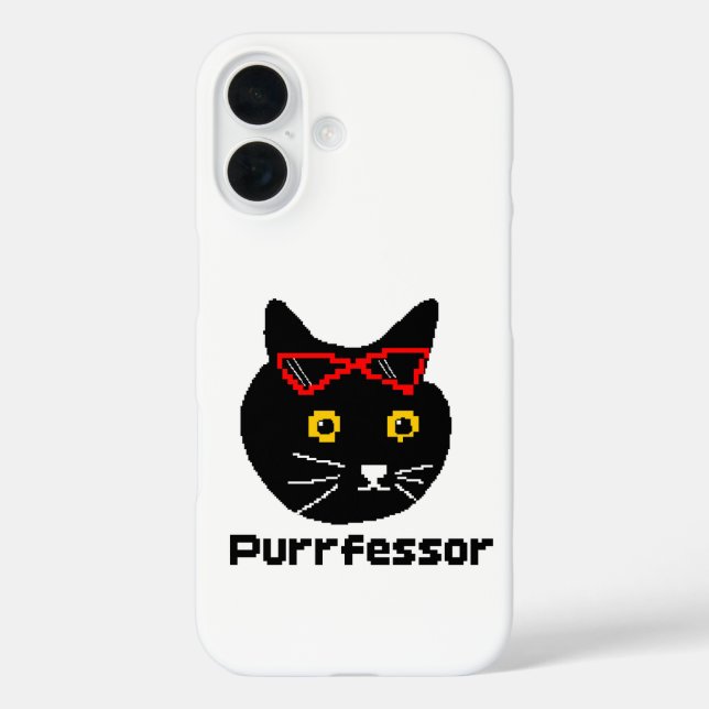 Funda iPhone 16 Gato del buscador BubblyCuddle (Reverso )