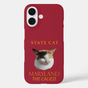 Funda iPhone 16 Gato del Territorio de Maryland El Calico