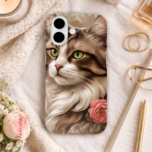 Funda iPhone 16 Gato Elegante