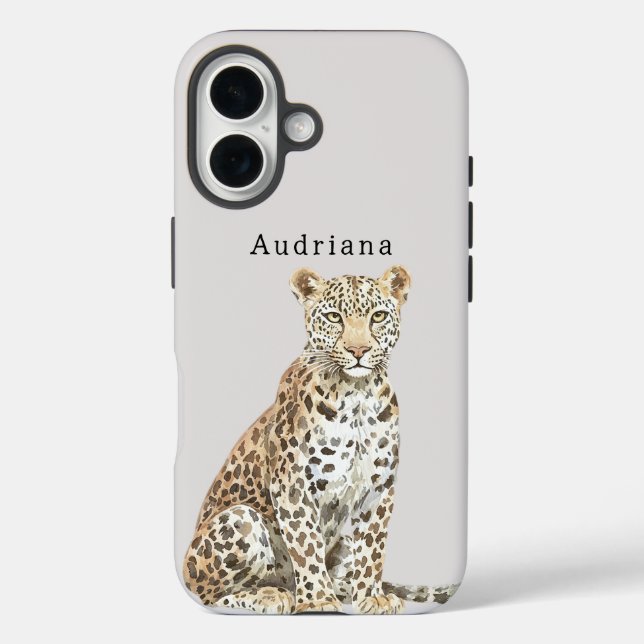 Funda iPhone 16 Gato leopardo (Reverso )