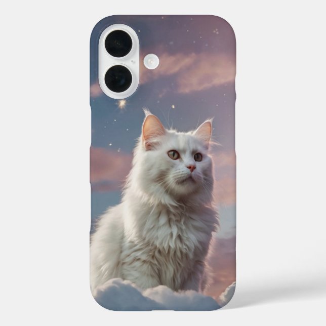 Funda iPhone 16 Gato volador mágico (Reverso )