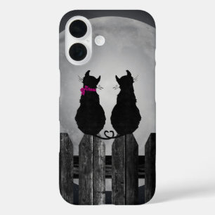 Funda iPhone 16 Gatos en una cerca