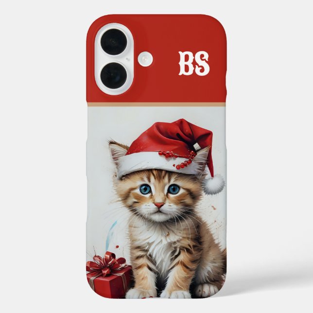 Funda iPhone 16 Gatos festivos con disfraces de Navidades - Vibes  (Reverso )