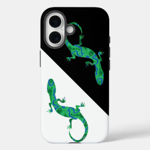 Funda iPhone 16 Gecko verde