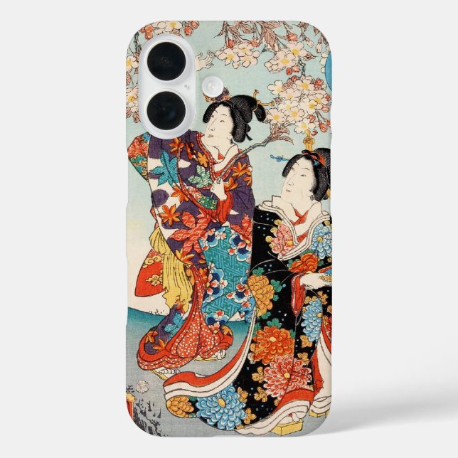 Funda iPhone 16 Geisha, mujer japonesa de belleza añeja Maiko (Reverso )